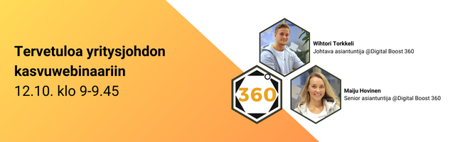 Kasvuwebinaari yritysjohdolle 12.10. - Digital Boost 360